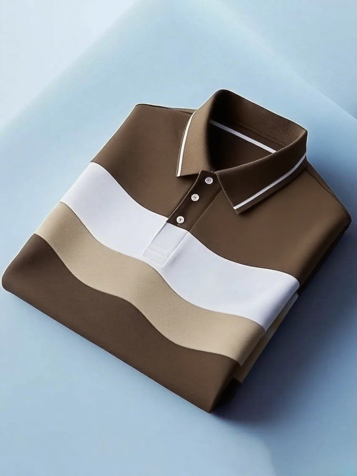 Color Block Polo Shirt – Classic Navy & Blue Casual Polo (S–6XL)